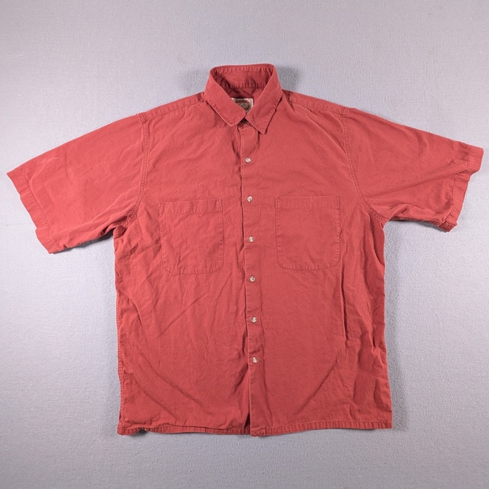 Vintage Banana Republic Button Down Shirt Mens Large Short Sleeve - Picture 2 of 6